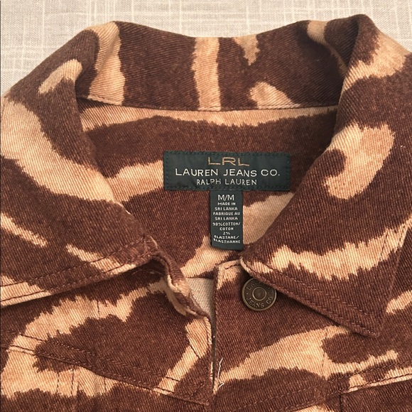 Ralph Lauren Brown and Tan Jean Jacket - Picture 2 of 5